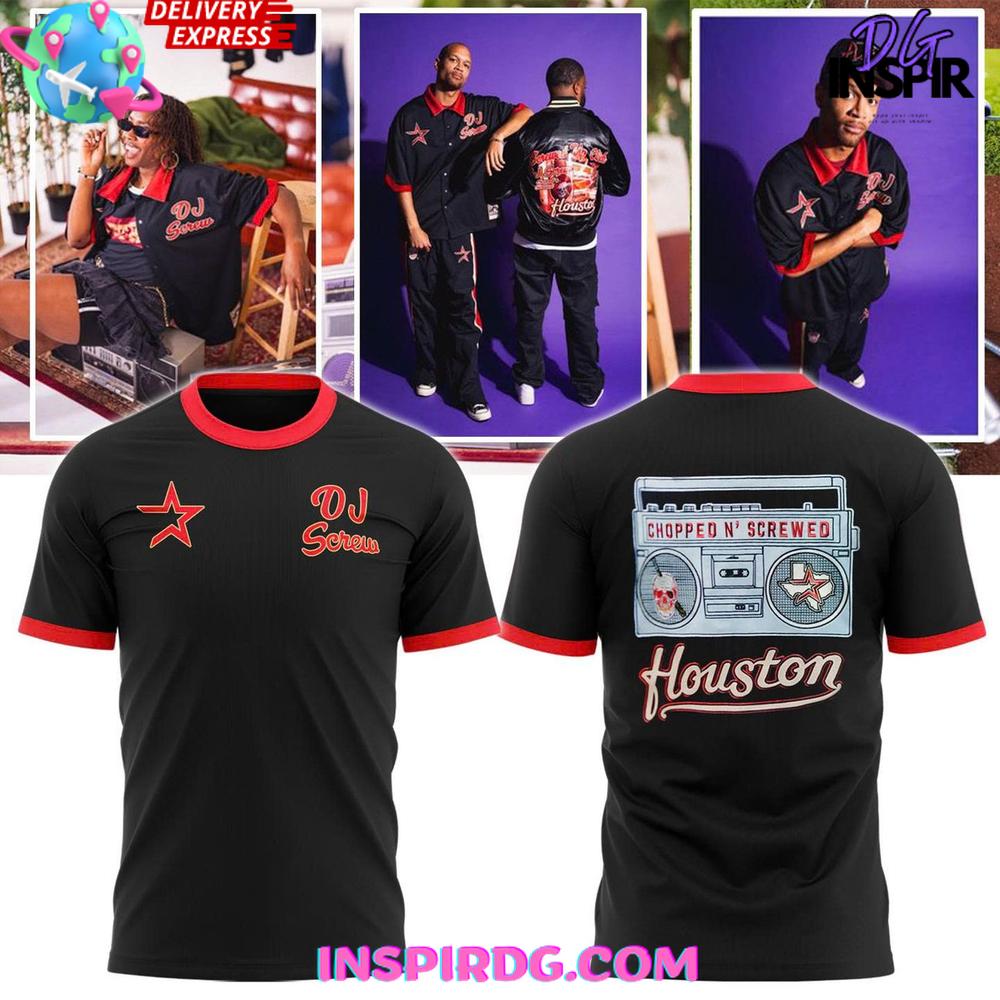 2025 Houston Astros Collab Dj Crew Limited Edition T-Shirt