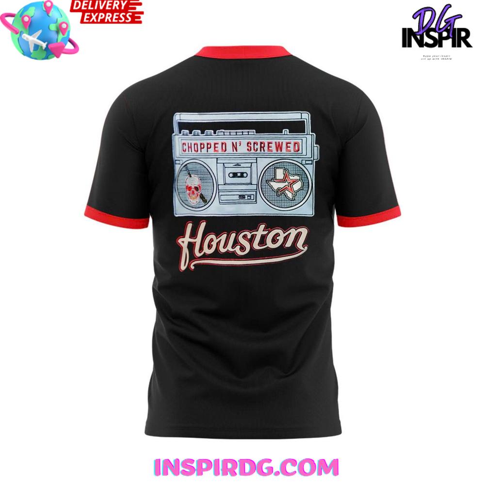 2025 Houston Astros Collab Dj Crew Limited Edition T-Shirt - Image 3