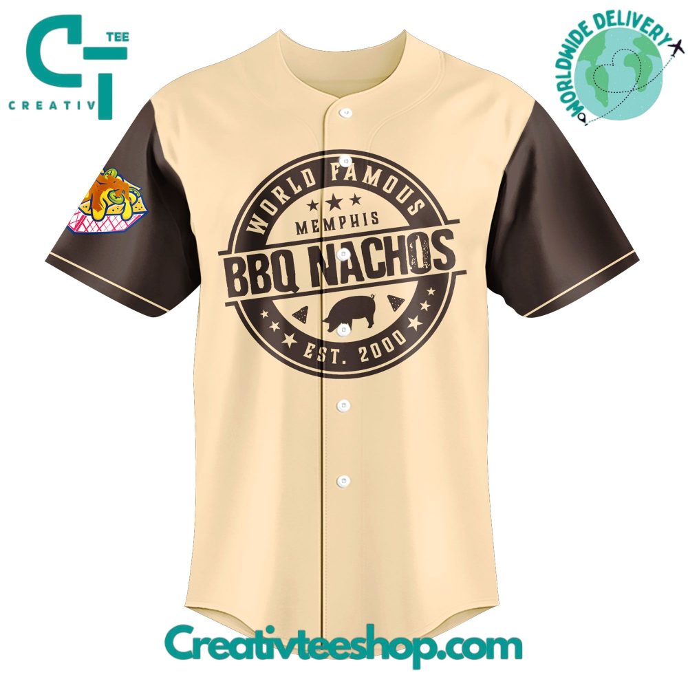 Memphis Redbirds Barbecue Nachos Special New Baseball Jersey - Image 2