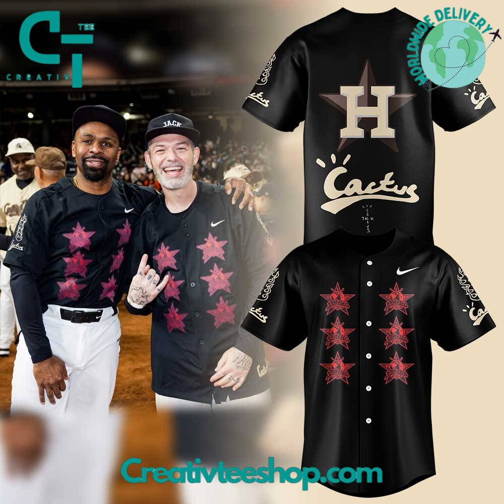 Houston Astros Cactus Jack Foundation Black Jersey