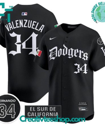 Los Angeles Dodgers Mexico 2025 Gothic Style Baseball Jersey