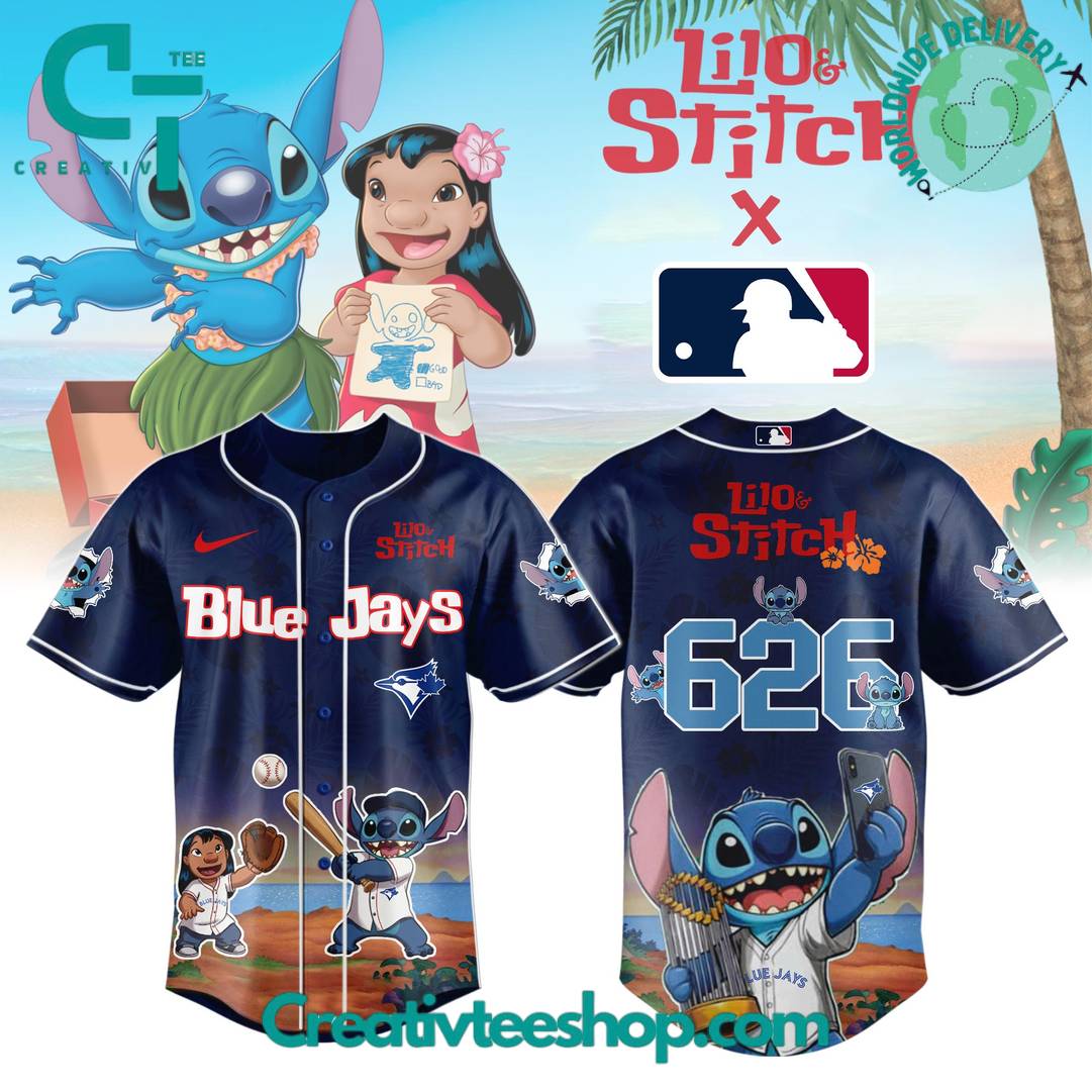 Toronto Blue Jays X Lilo & Stitch Special Baseball Jersey