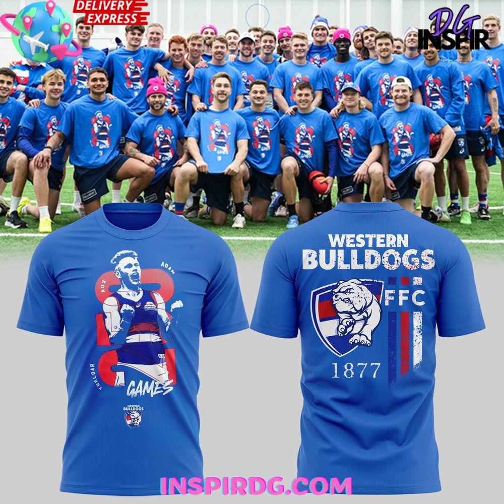 Afl Western Bulldogs Adam Treloar 250 Games T-Shirt