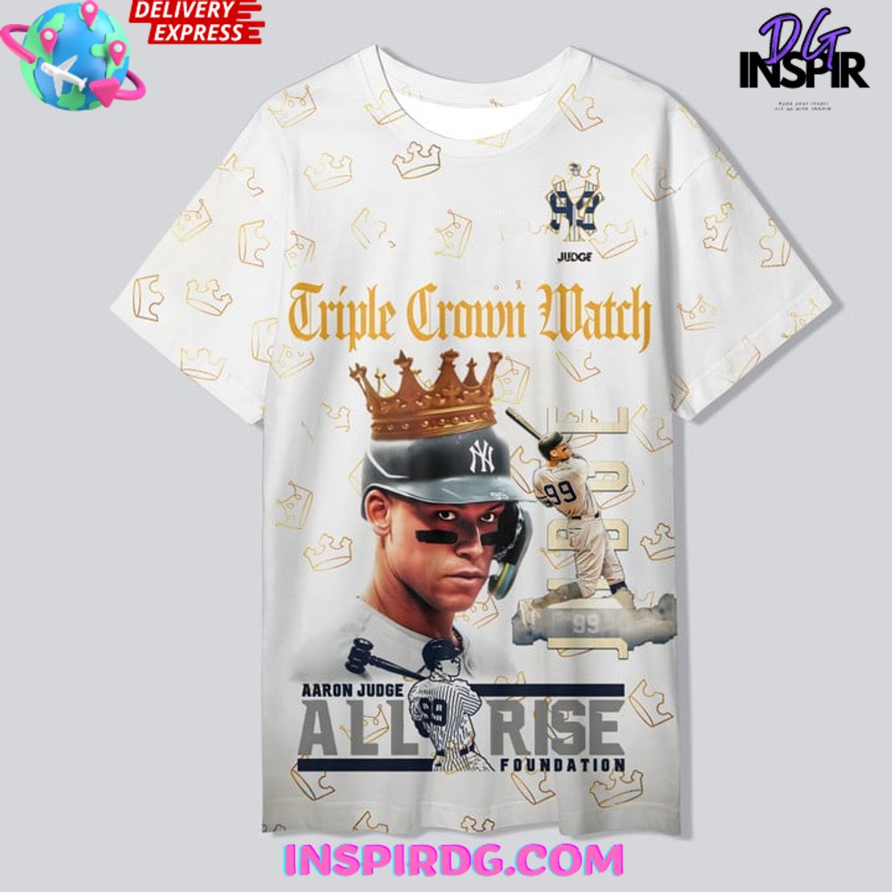 Aaron Judge Triple Crown Watch All Rise T-Shirt - Image 2
