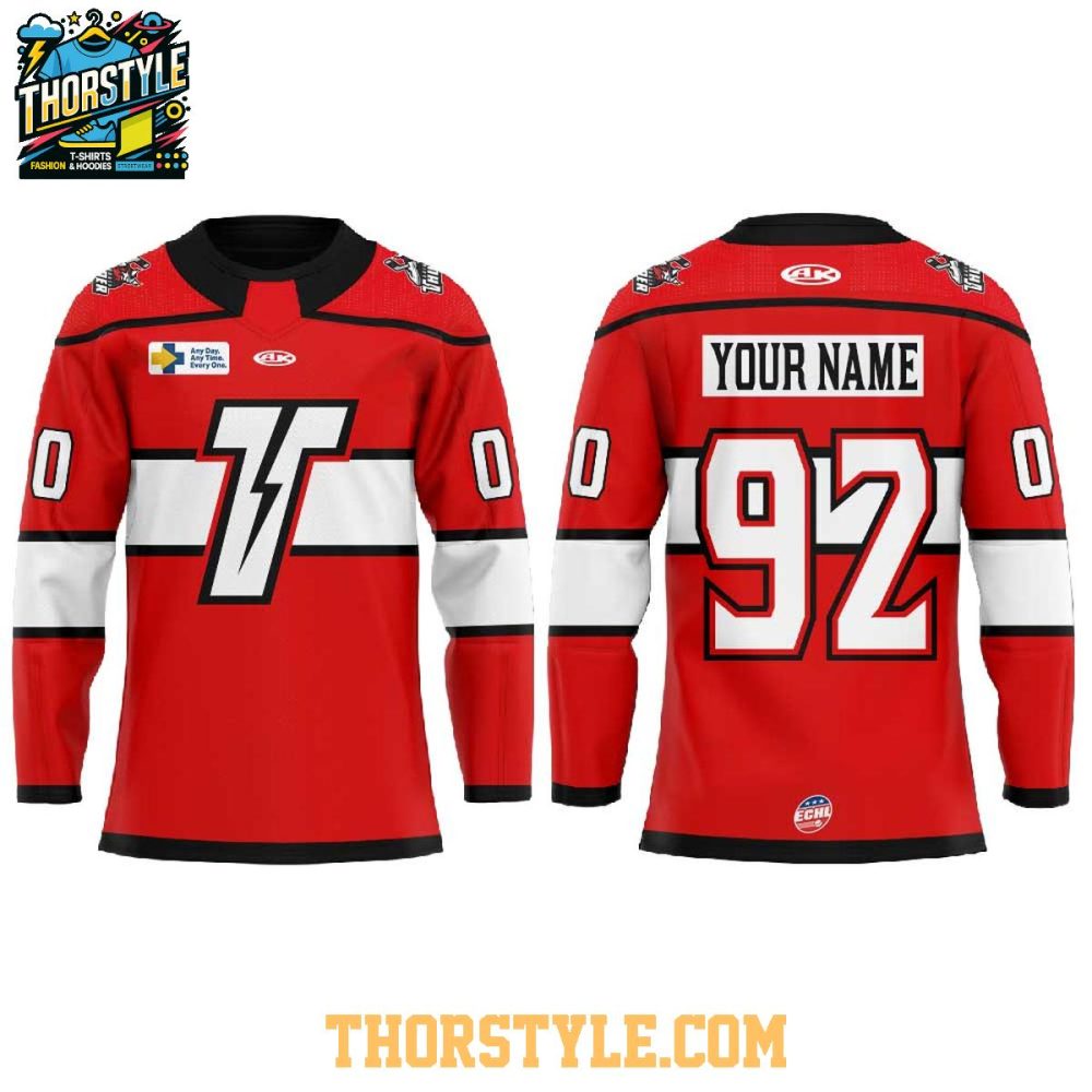 Adirondack Thunder 2025 A Thunder Roll Call Personalized Hockey Jersey - Image 2