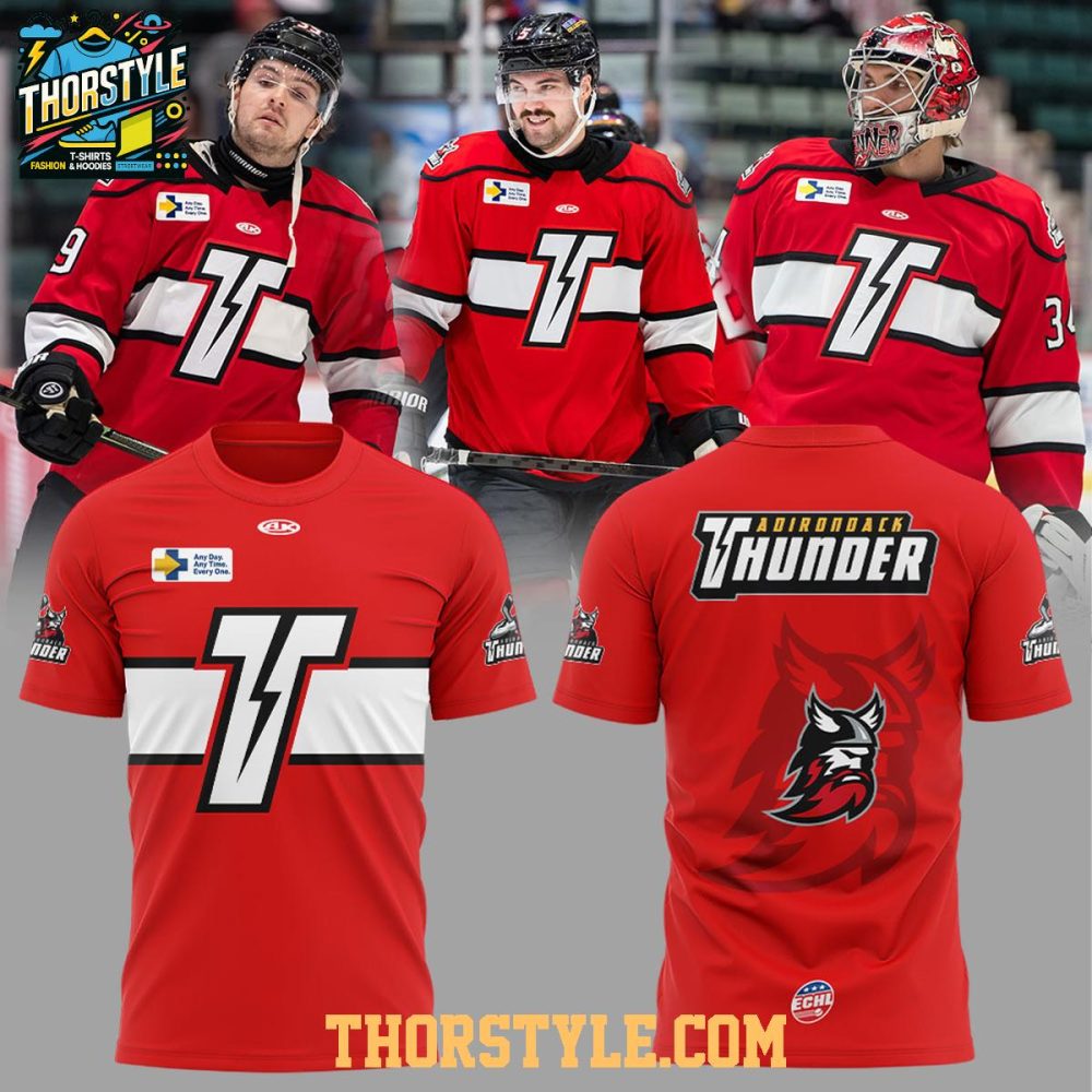 Adirondack Thunder Echl A Thunder Roll Call 2025 Hoodie T-Shirt - Image 2