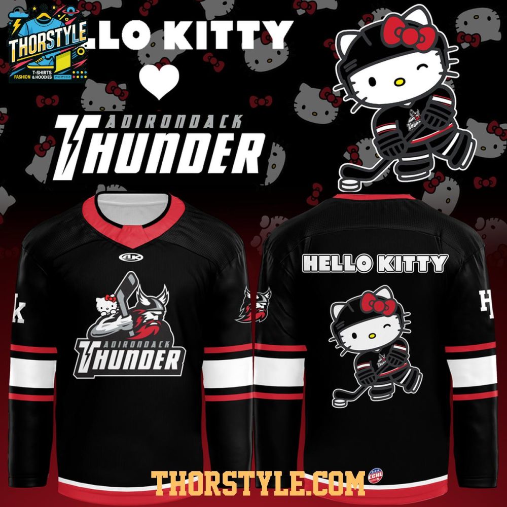 Adirondack Thunder X Hello Kitty Night 2026 Personalized Hockey Jersey
