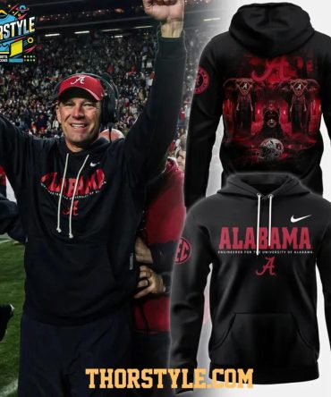 Alabama Crimson Tide Sideline Men Dri-Fit College 2025 Hoodie T-Shirt