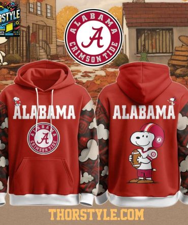 Alabama Crimson Tide Snoopy Roll Tide Peanuts 2025 Hoodie T-Shirt