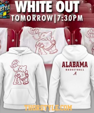 Alabama Crimson Tide White Out 2026 Game Night Hoodie T-Shirt
