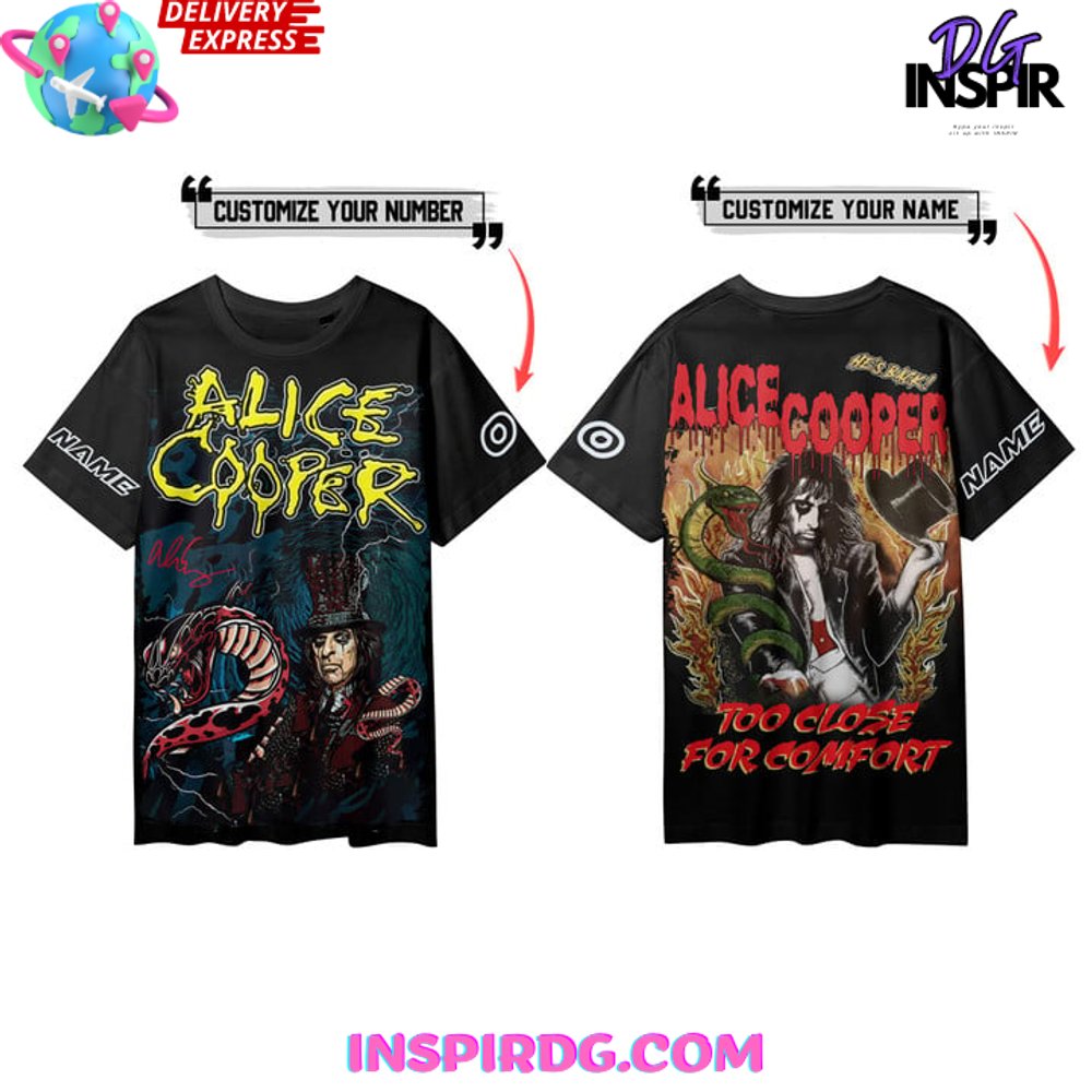 Alice Cooper Custom Premium T-Shirt - Image 3