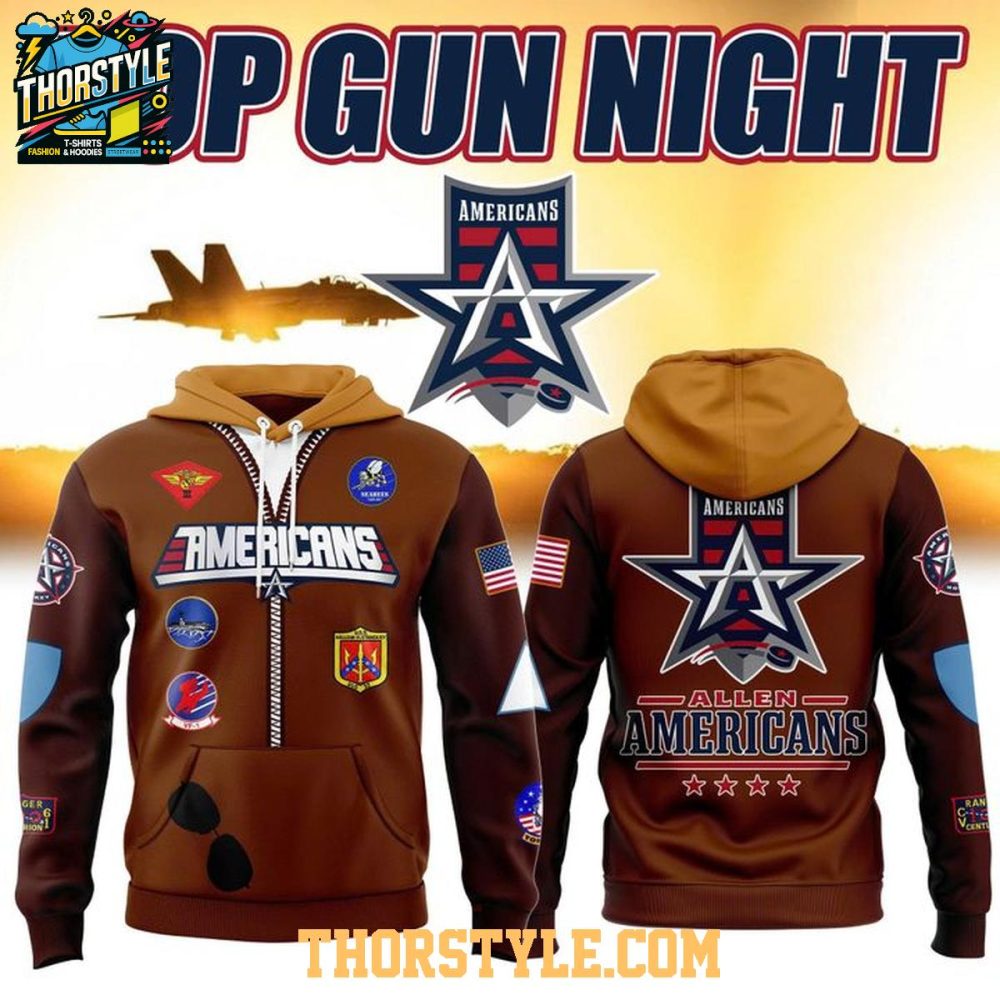 Allen Americans 2026 Top Gun Night Usn Mavericks Hoodie T-Shirt