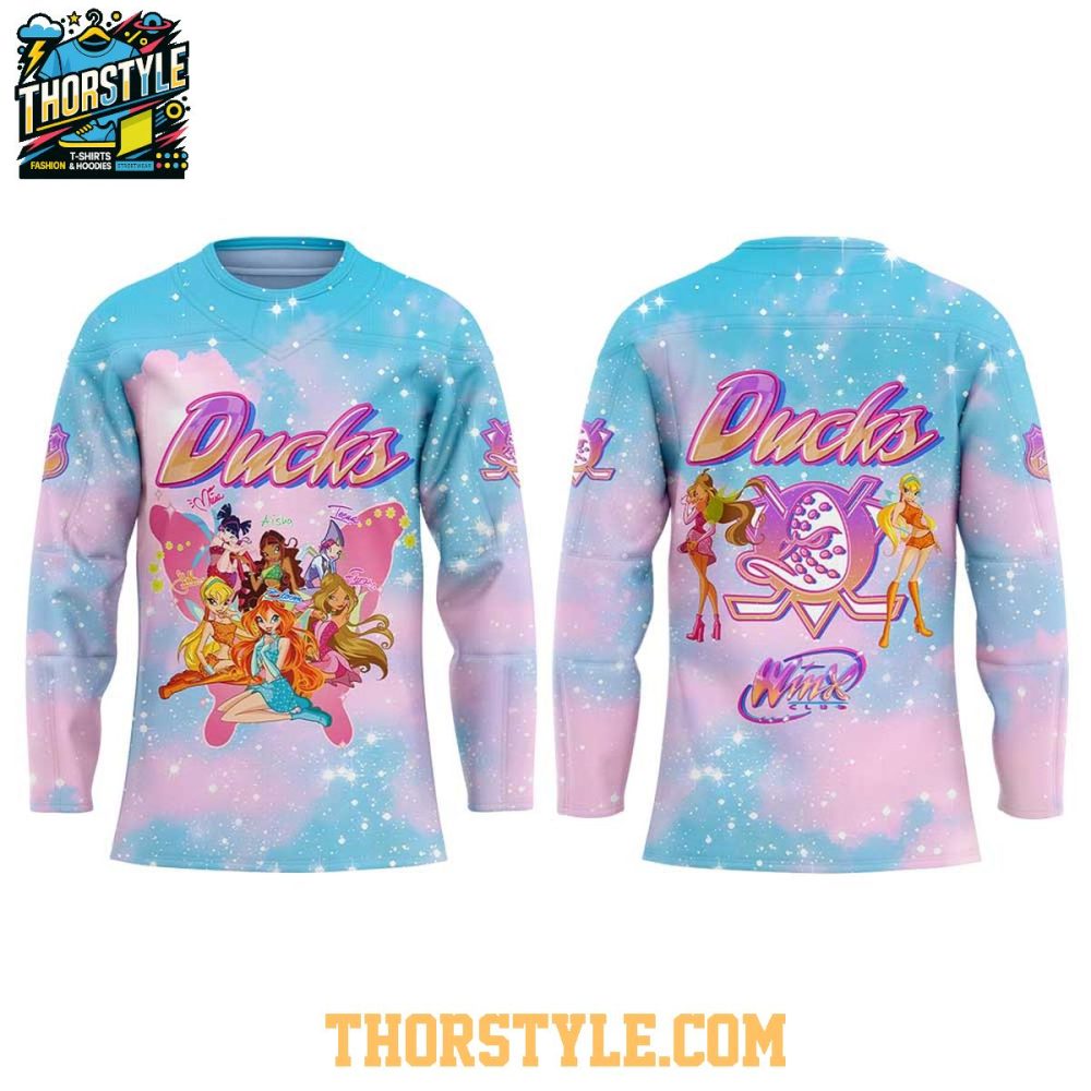 Anaheim Ducks Winx Club The Magic Is Back 2026 Night Hockey Jersey - Image 2