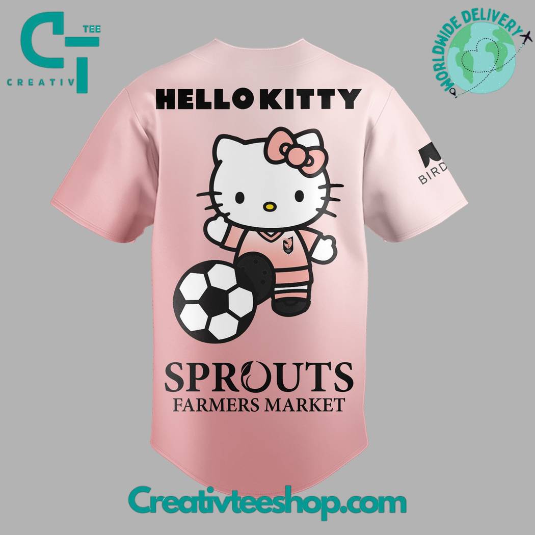 Angel City Fc X Hello Kitty Night Pink Baseball Jersey - Image 3