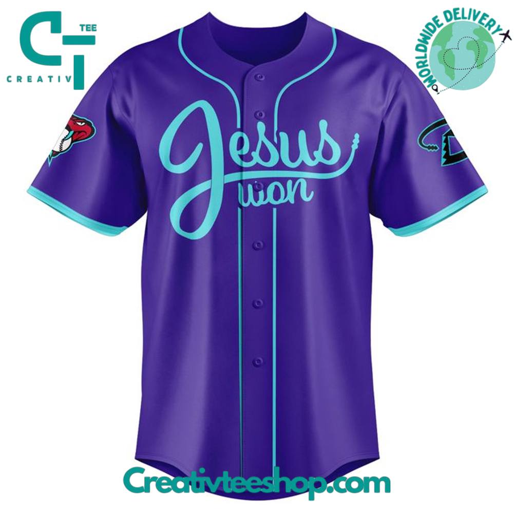 Arizona Diamondbacks Serpientes Jesus Won Special Baseball Jersey - Image 2