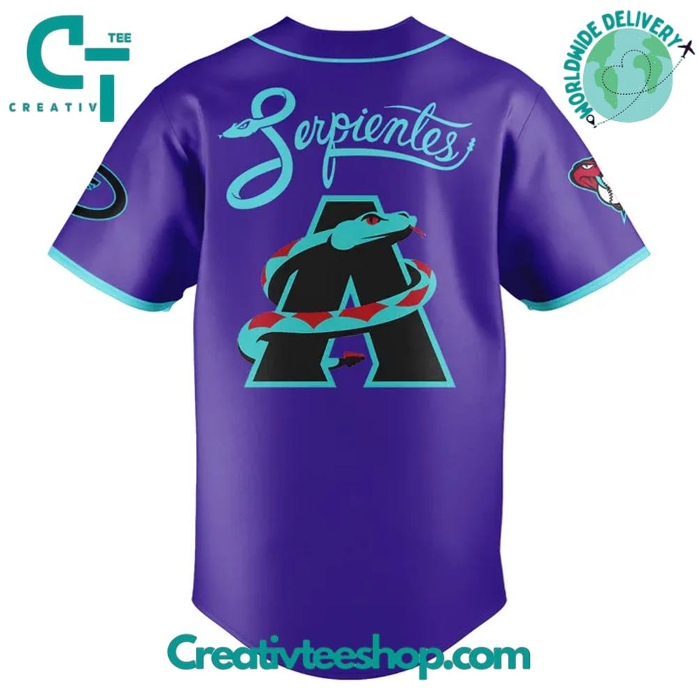 Arizona Diamondbacks Serpientes Jesus Won Special Baseball Jersey - Image 3