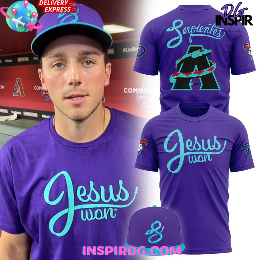 Arizona Diamondbacks Serpientes X Jesus Won 2025 T-Shirt