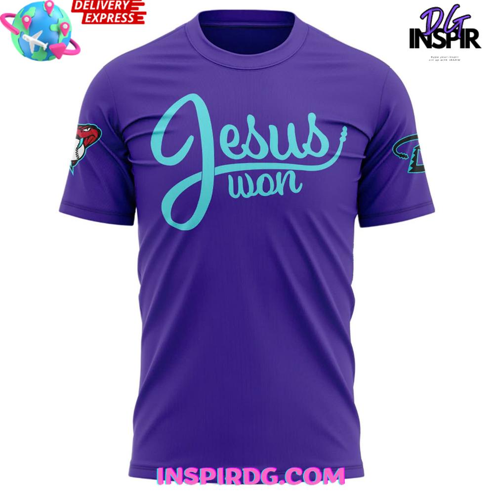 Arizona Diamondbacks Serpientes X Jesus Won 2025 T-Shirt - Image 2