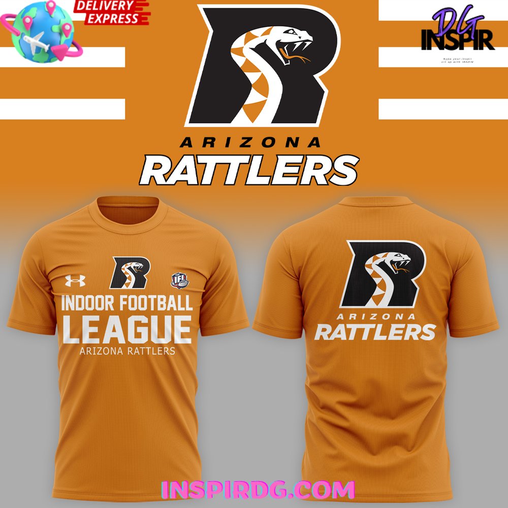 Arizona Rattlers Indoor Football League Team Orange T-Shirt