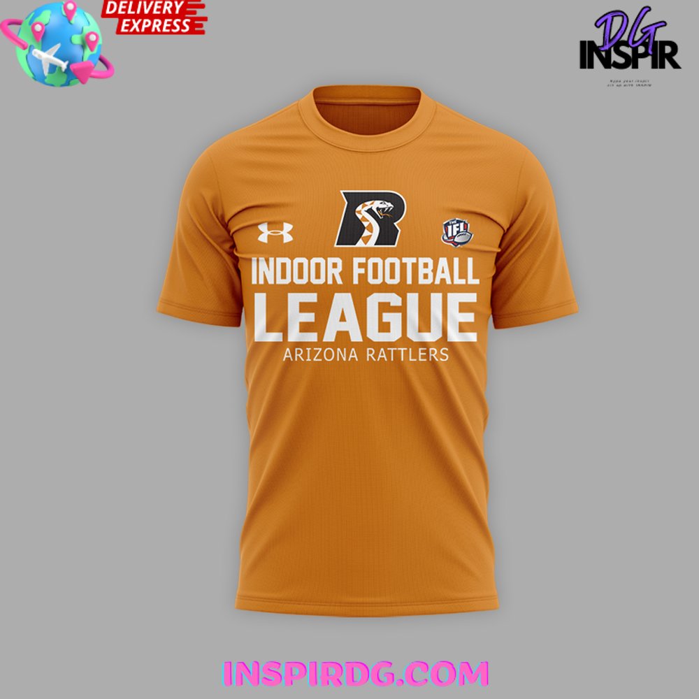 Arizona Rattlers Indoor Football League Team Orange T-Shirt - Image 2