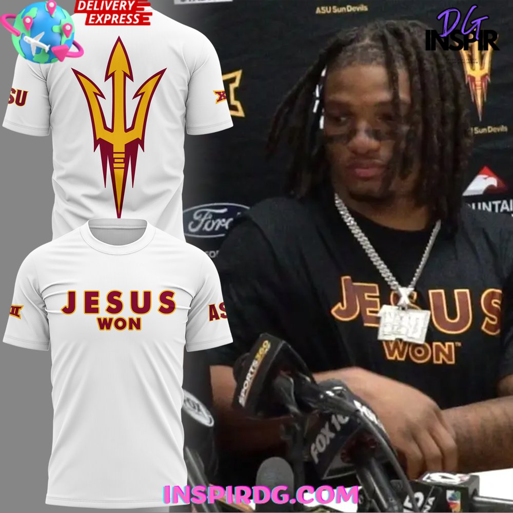 Arizona State Sun Devils Jesus Won Special White T-Shirt