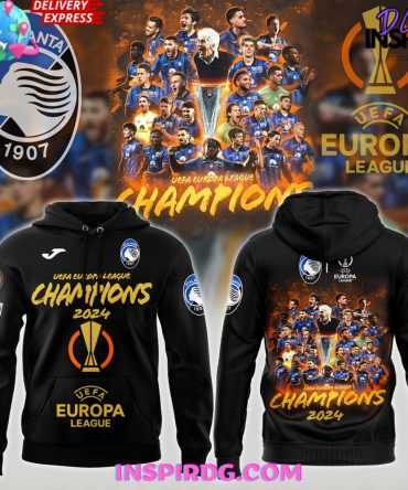 Atalanta Bc Uefa Europa League Champions 2024 Collection Hoodie T-Shirt Polo Sweatshirt