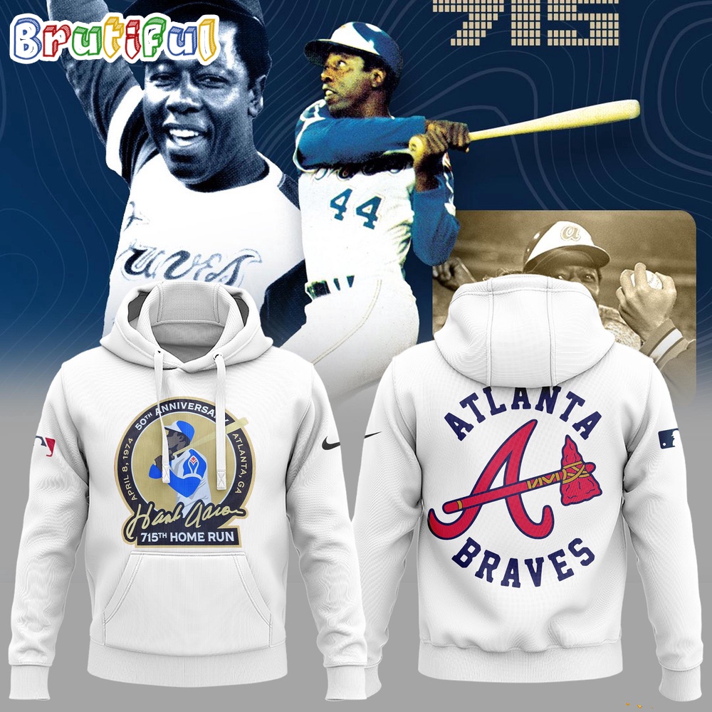 Atlanta Braves 715Th Home Run Baseball Hoodie
