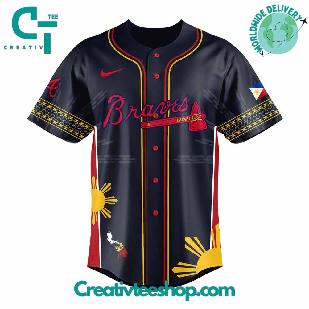 Atlanta Braves Filipino Heritage Night Special Baseball Jersey - Image 2