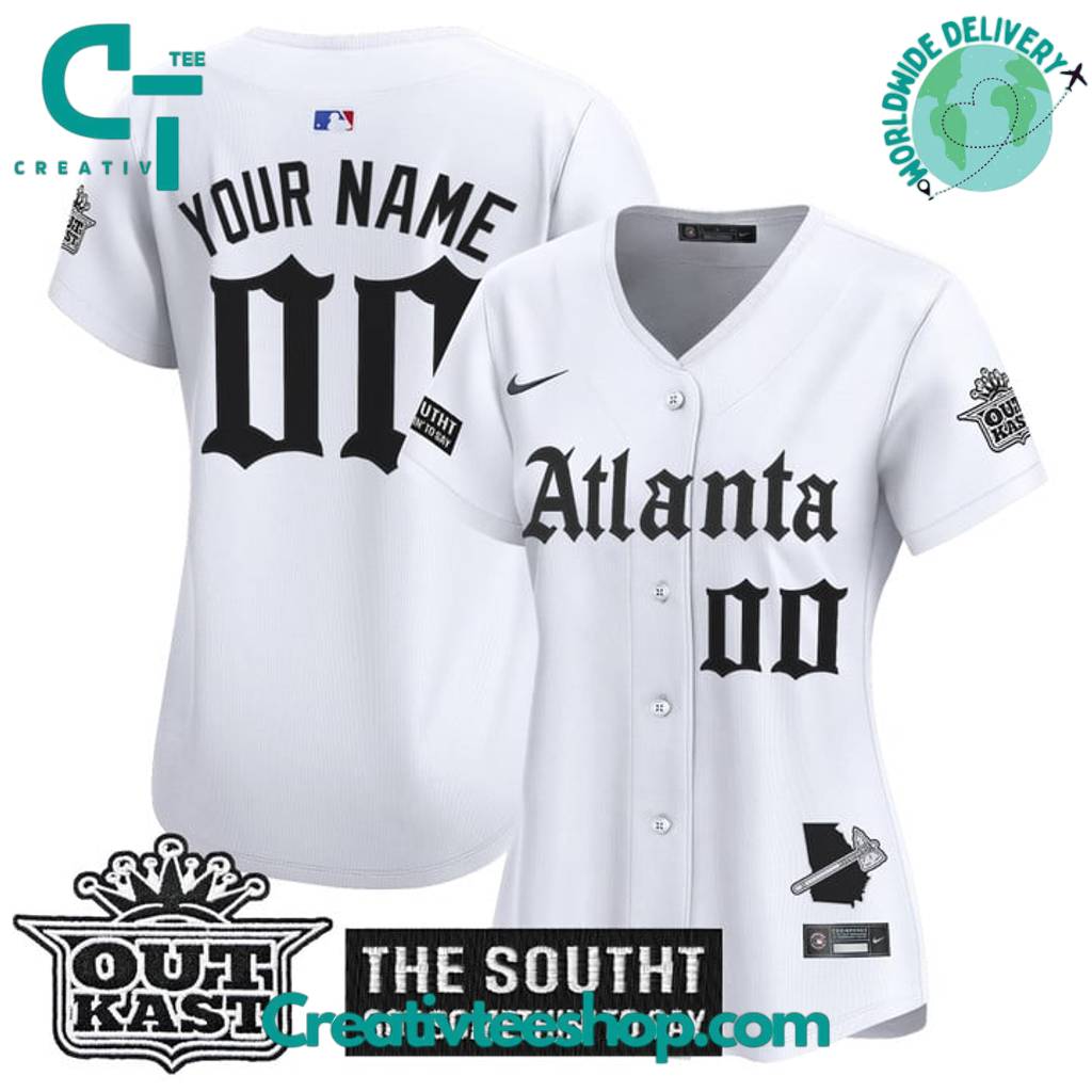 Atlanta Braves Gothic South X Outkast Edition Special Baseball Jersey - Image 4
