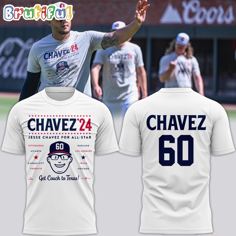 Atlanta Braves Jesse Chavez Get Coach To Texas Baseball 3D Shirt