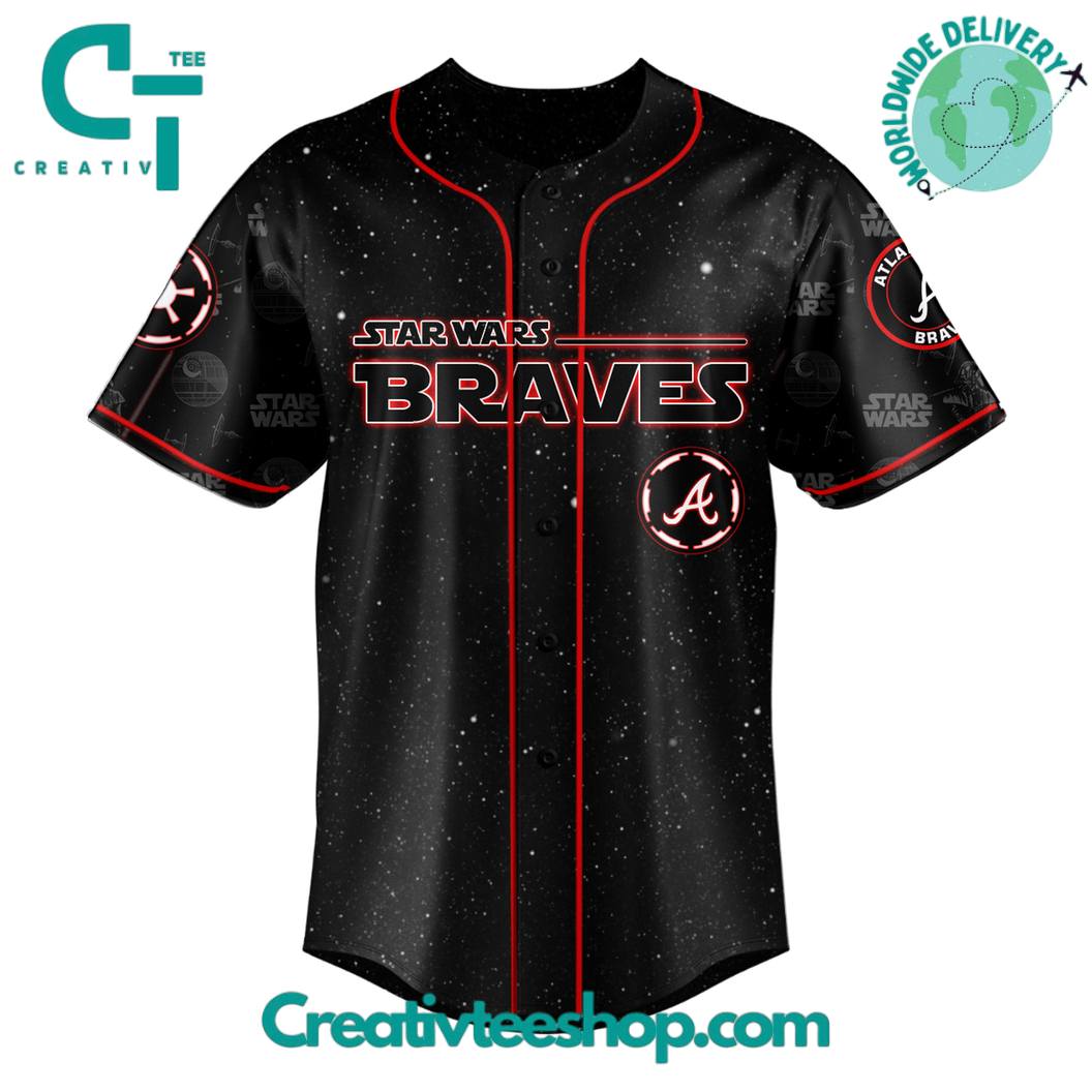 Atlanta Braves Mlb X Star Wars Night 2025 Special Edition Baseball Jersey - Image 2