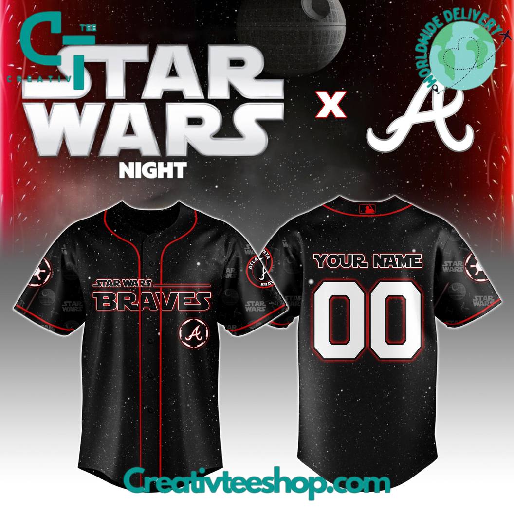 Atlanta Braves Mlb X Star Wars Night 2025 Special Edition Baseball Jersey - Image 4