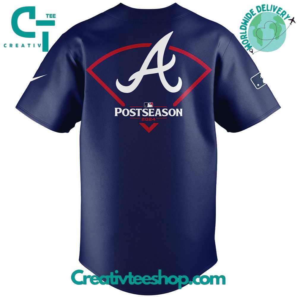 Atlanta Braves October Ready 2024 Postseason Baseball Jersey - Image 3