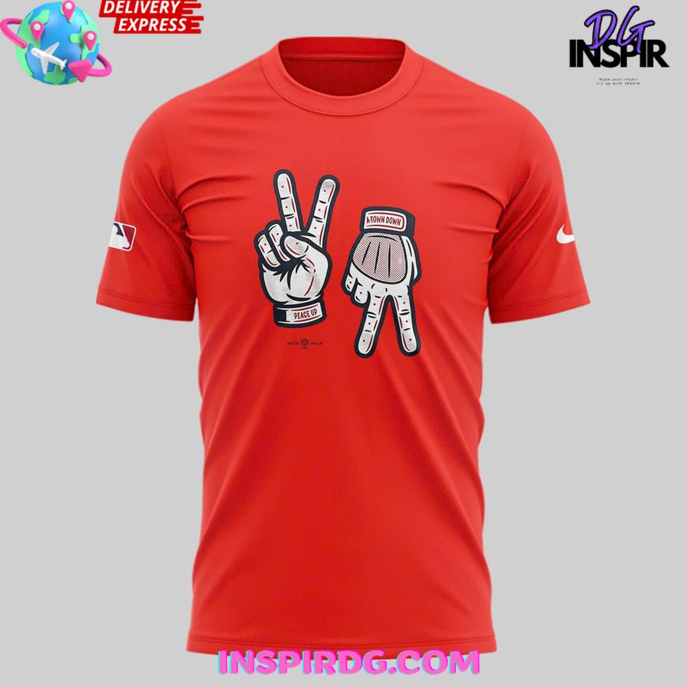 Atlanta Braves Peace Up A-Town Down Special Shirt Collection - Image 2