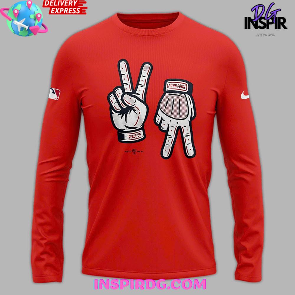 Atlanta Braves Peace Up A-Town Down Special Shirt Collection - Image 5