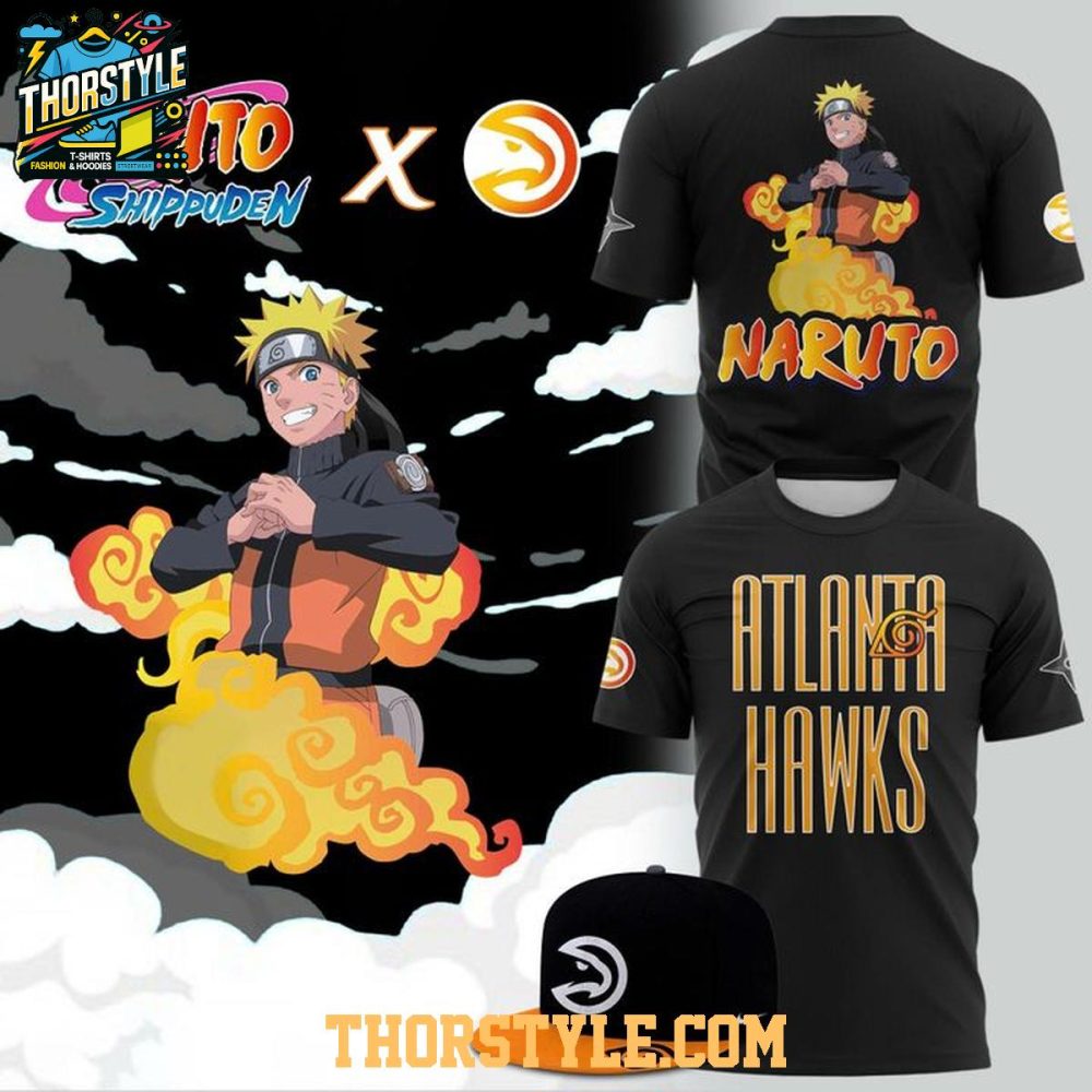 Atlanta Hawks Naruto Night Celebration 2026 Hoodie T-Shirt - Image 2