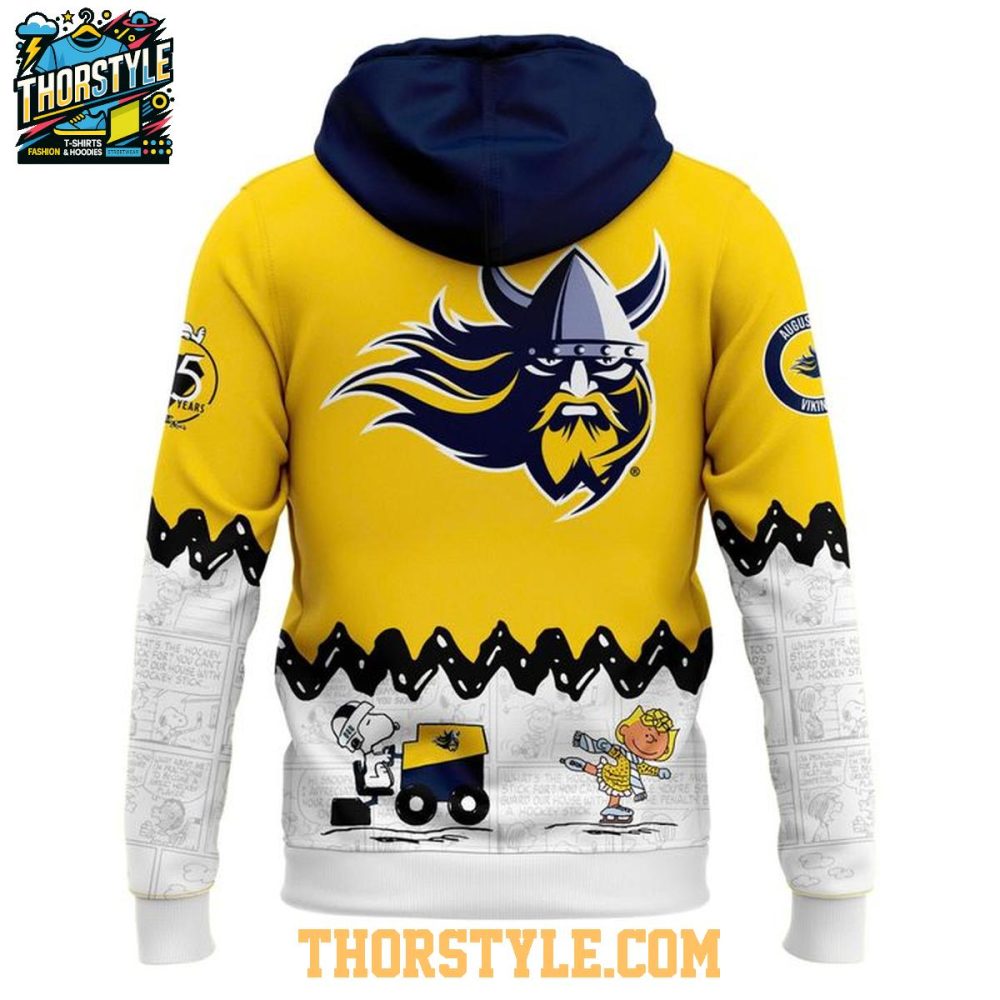 Augustana Vikings Peanuts Night X-Mas Celebration 2025 Hoodie T-Shirt - Image 3