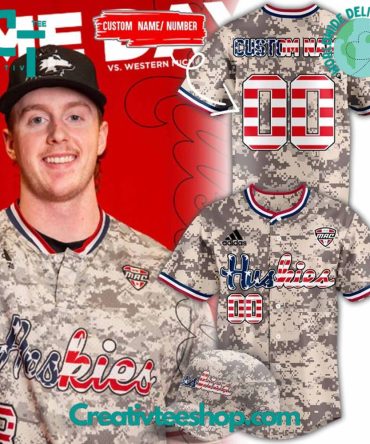 Northern Illinois Huskies Special Camo Baseball Jersey