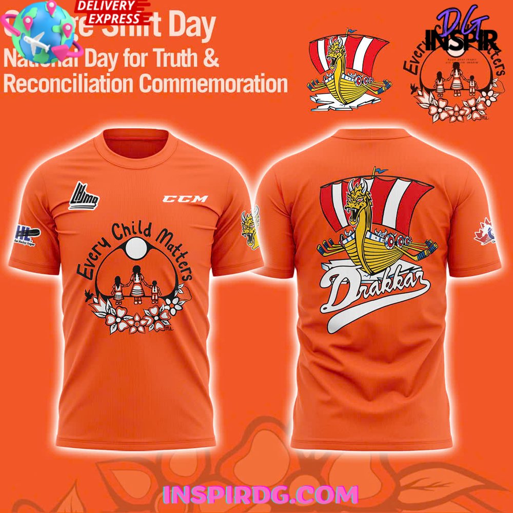 Baie-Comeau Drakkar Truth And Reconciliation 2024 T-Shirt