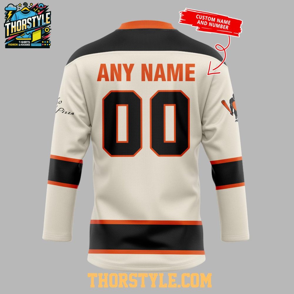 Baltimore Orioles 2026 Ledo Pizza Big Game Party Personalized Hockey Jersey - Image 3