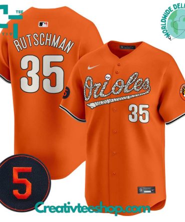Baltimore Orioles Halloween Orange Baseball Jersey