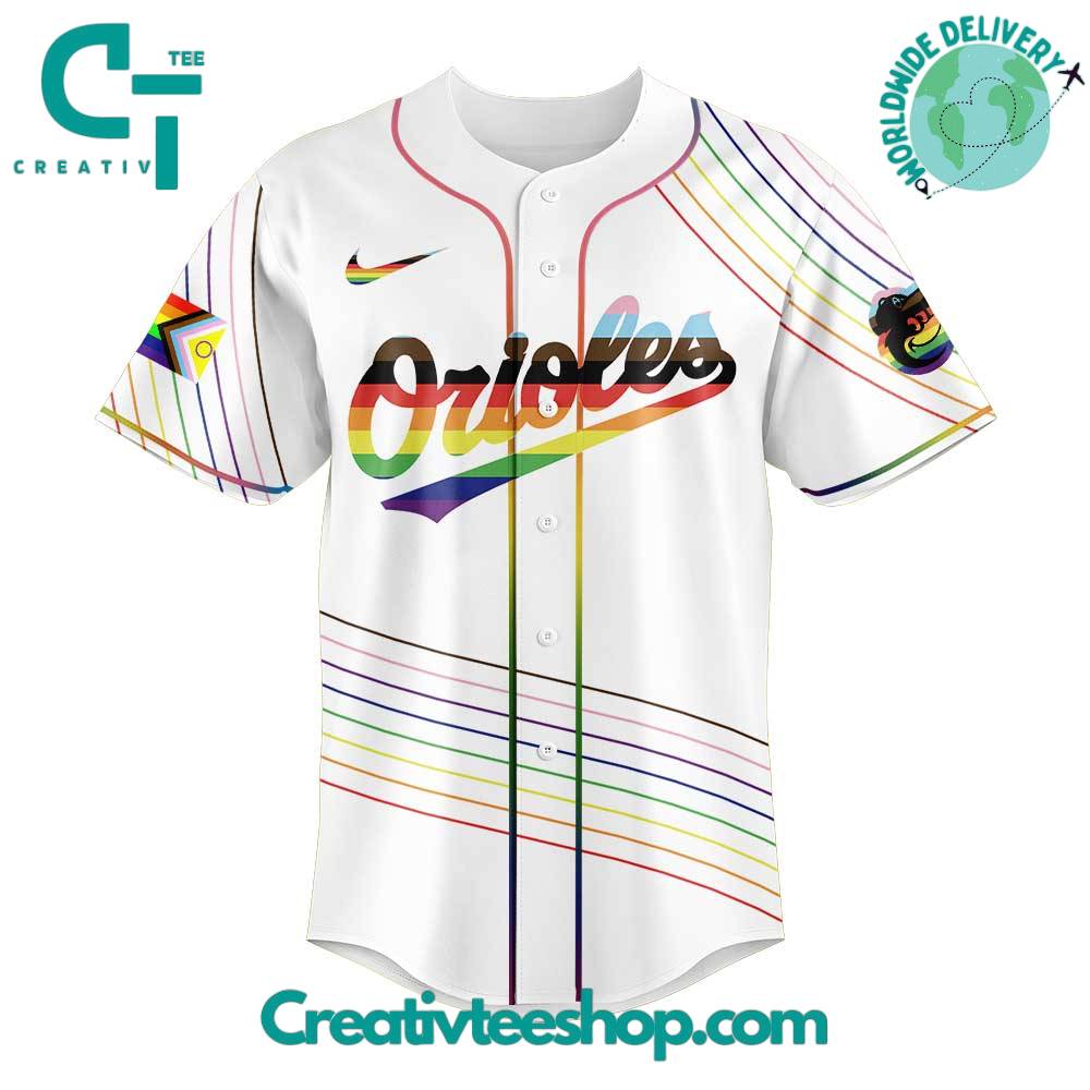 Baltimore Orioles Happy Pride Month Jersey Special Baseball Jersey - Image 2