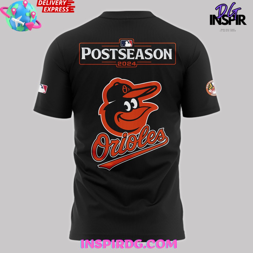 Baltimore Orioles October Ready Postseason 2024 T-Shirt - Image 3