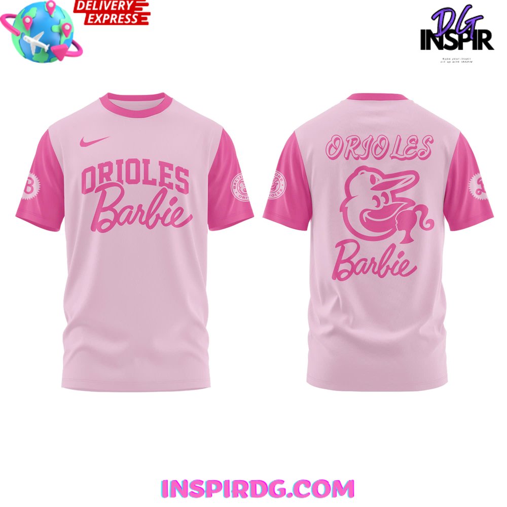 Baltimore Orioles X Barbie Night 2025 T-Shirt - Image 2
