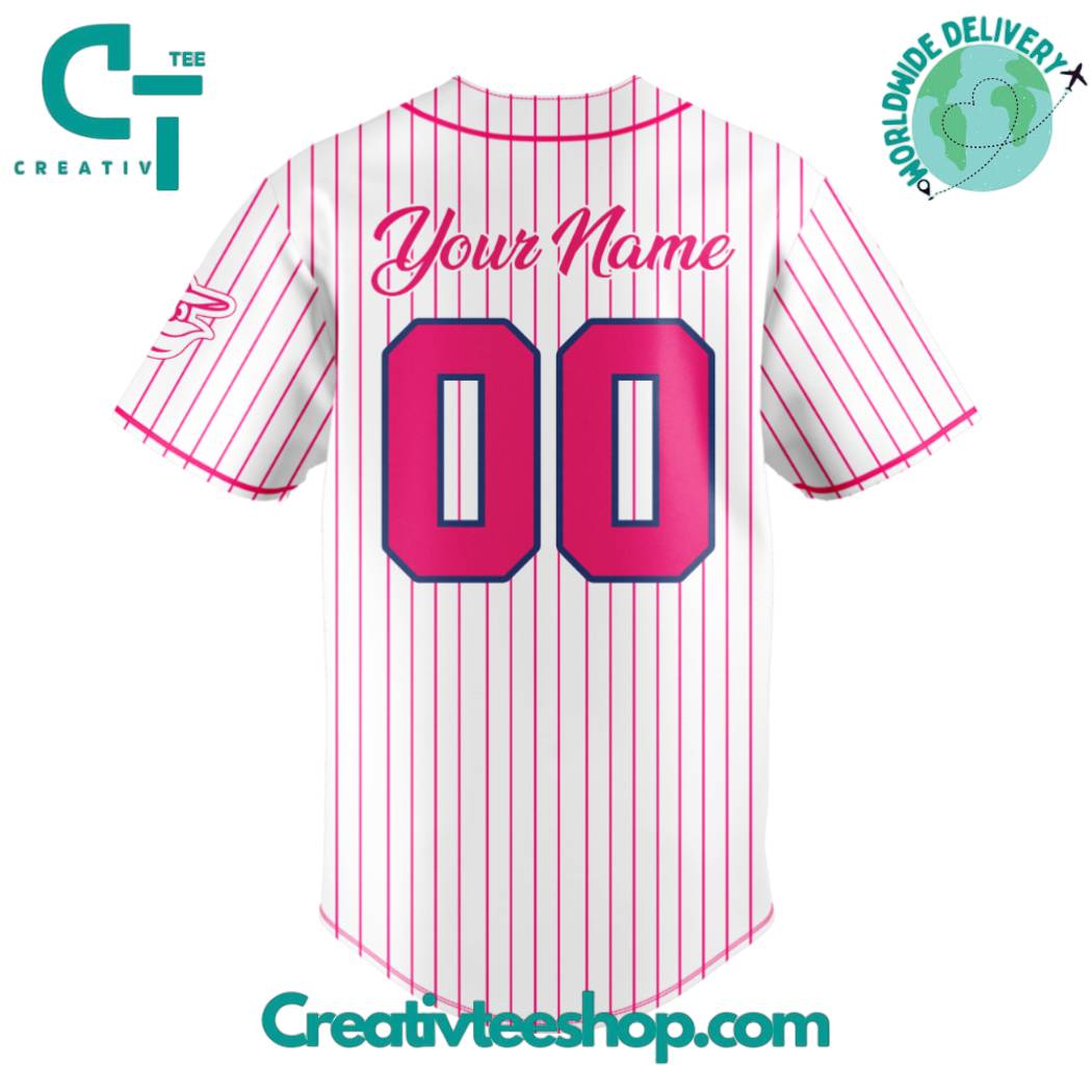 Baltimore Orioles X Barbie Night Game Pink Baseball Jersey - Image 3