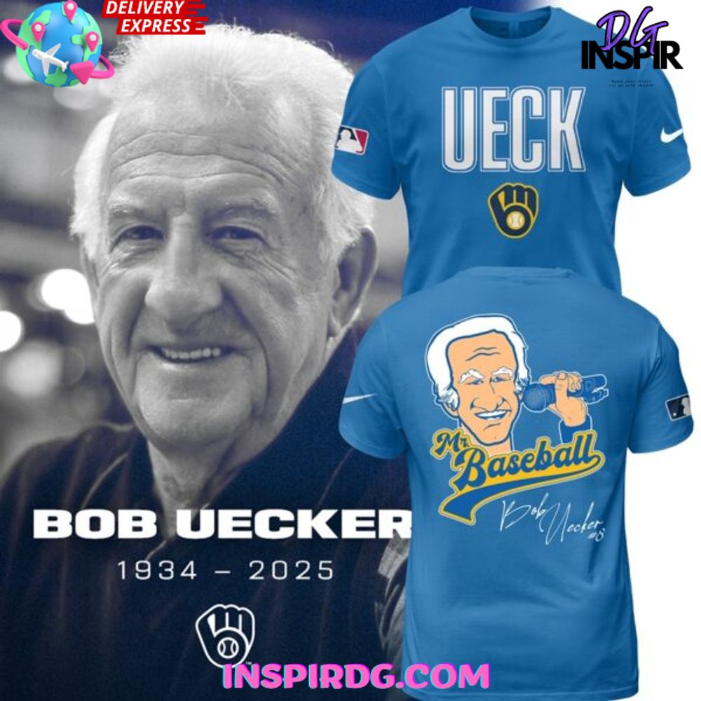 Baseball Hall Of Famer Bob Uecker Blue T-Shirt