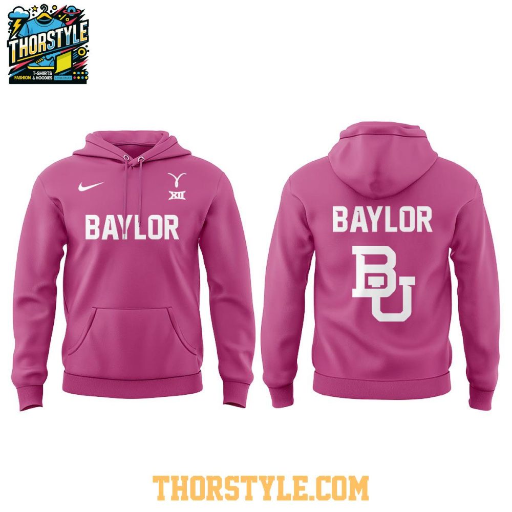 Baylor Bears Basketball Our First Ever All Pink 2026 Hoodie T-Shirt - Image 2