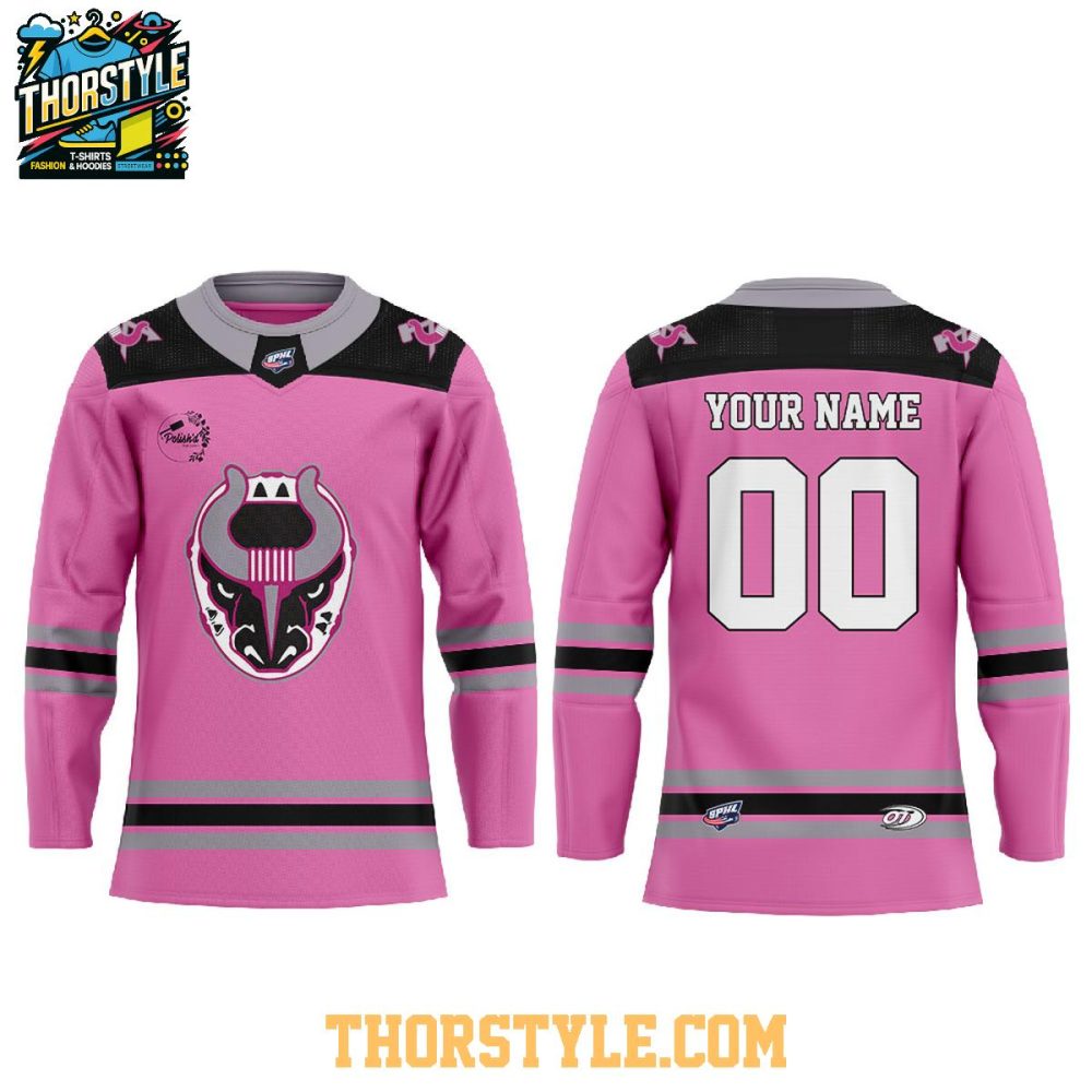 Birmingham Bulls 2026 Fights Cancer Night Personalized Hockey Jersey - Image 2