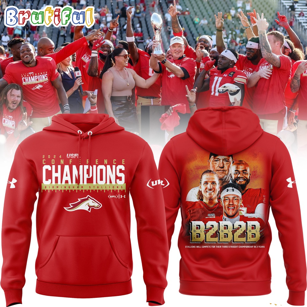 Birmingham Stallions 2024 Usfl Conference Champions Hoodie