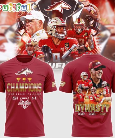 Birmingham Stallions Dynasty Champion Stallions 2024 T Shirt